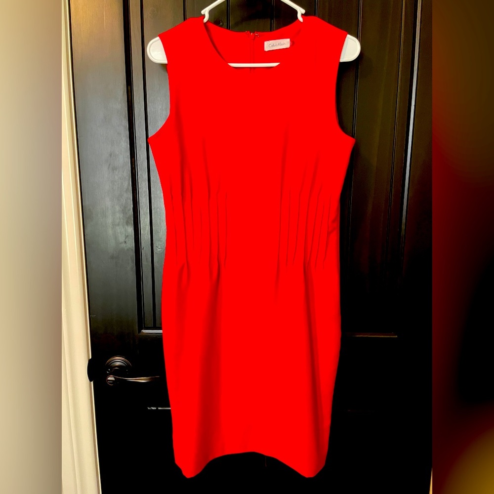 Calvin Klein Size 8 Red dress, perfect for holidays, valentines